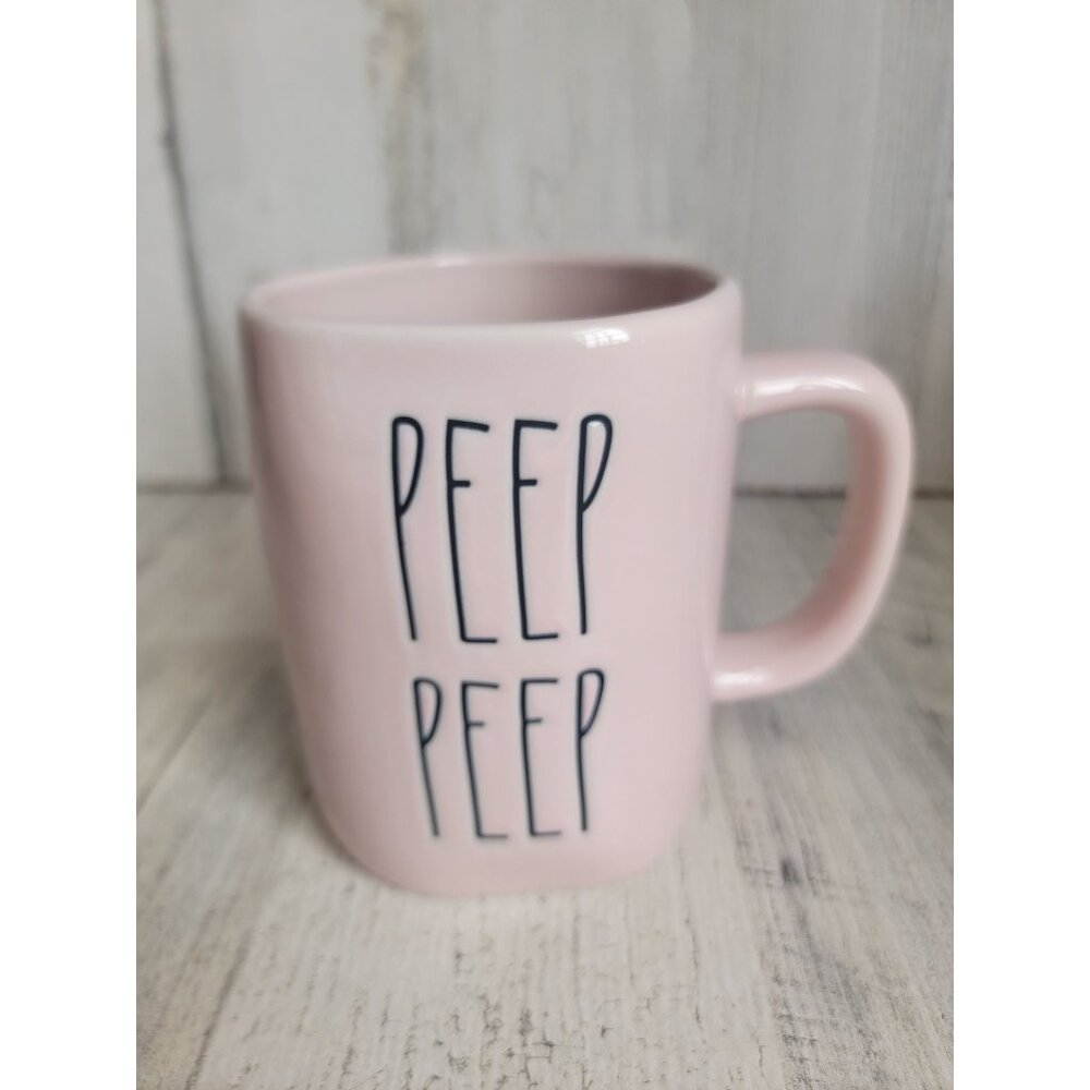 Rae Dunn Light‎ pink Peep Peep coffee mug Easter home decor